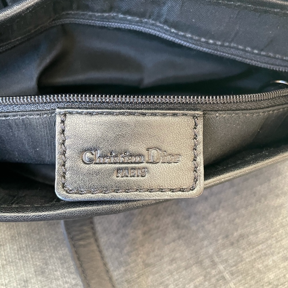 Christian Dior Black Trotter Canvas Double Saddle Bag - Picture 12 of 16